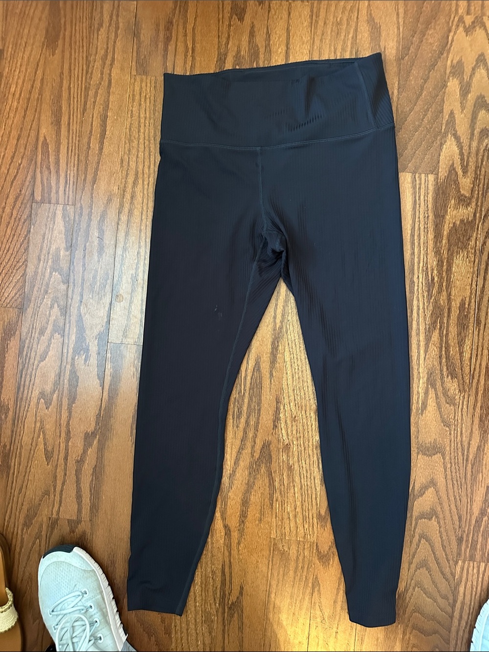 all in motion Black Ribbed High-Rise Leggings